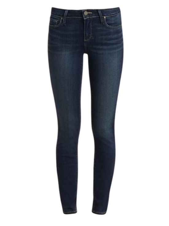 PAIGE Denim - Paige Verdugo Ankle Dark Wash Blue Skinny Jeans Sz 27